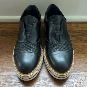Summit by White Mountain Black Platform Loafers